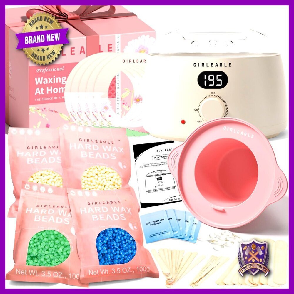 Digital Waxing Kit Hair Removal Home Use Full Body Facial Bikini Sensitive Skin